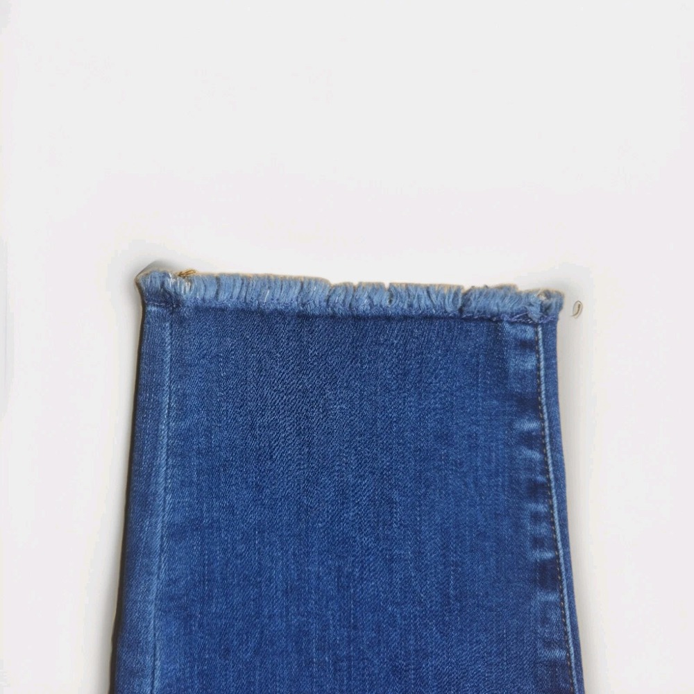Good American Good Legs Skinny Jeans Size 20 High Rise Blue Raw Hem Stretch Plus - Picture 8 of 9